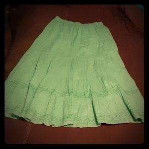 Choices Bright Green Ankle Skirt